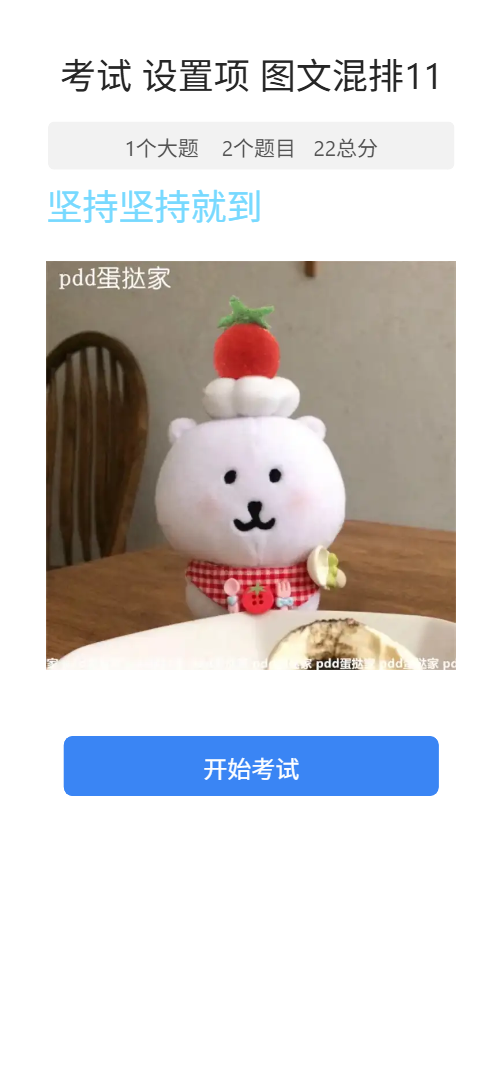 考试 设置项 图文混排11